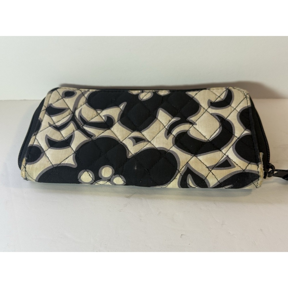 Vera Bradley Night and Day Quilted Zip Around Accordion Wallet 7.5" x 4.5" - Picture 9 of 10